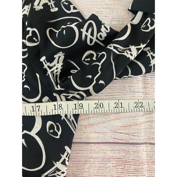 Catherine Malandrino Women's Black And White Paris Long Sleeve Blouse - Small - Picture 6 of 11